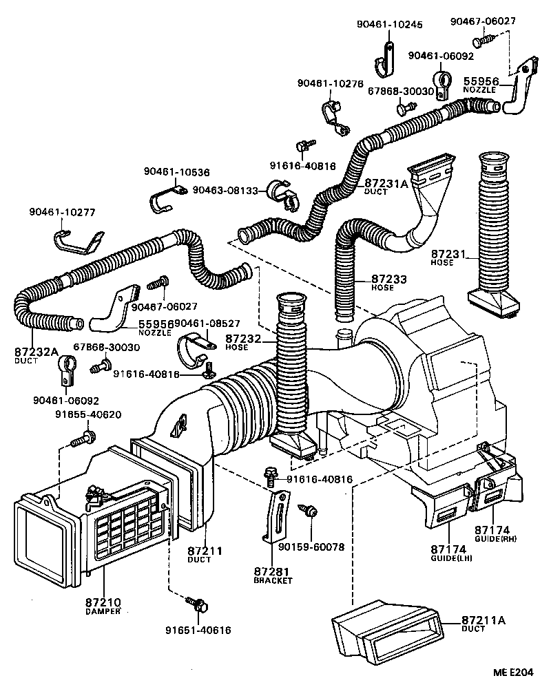 55907-95403 CABLE SUB-ASSY, WATER VALVE CONTROL product image