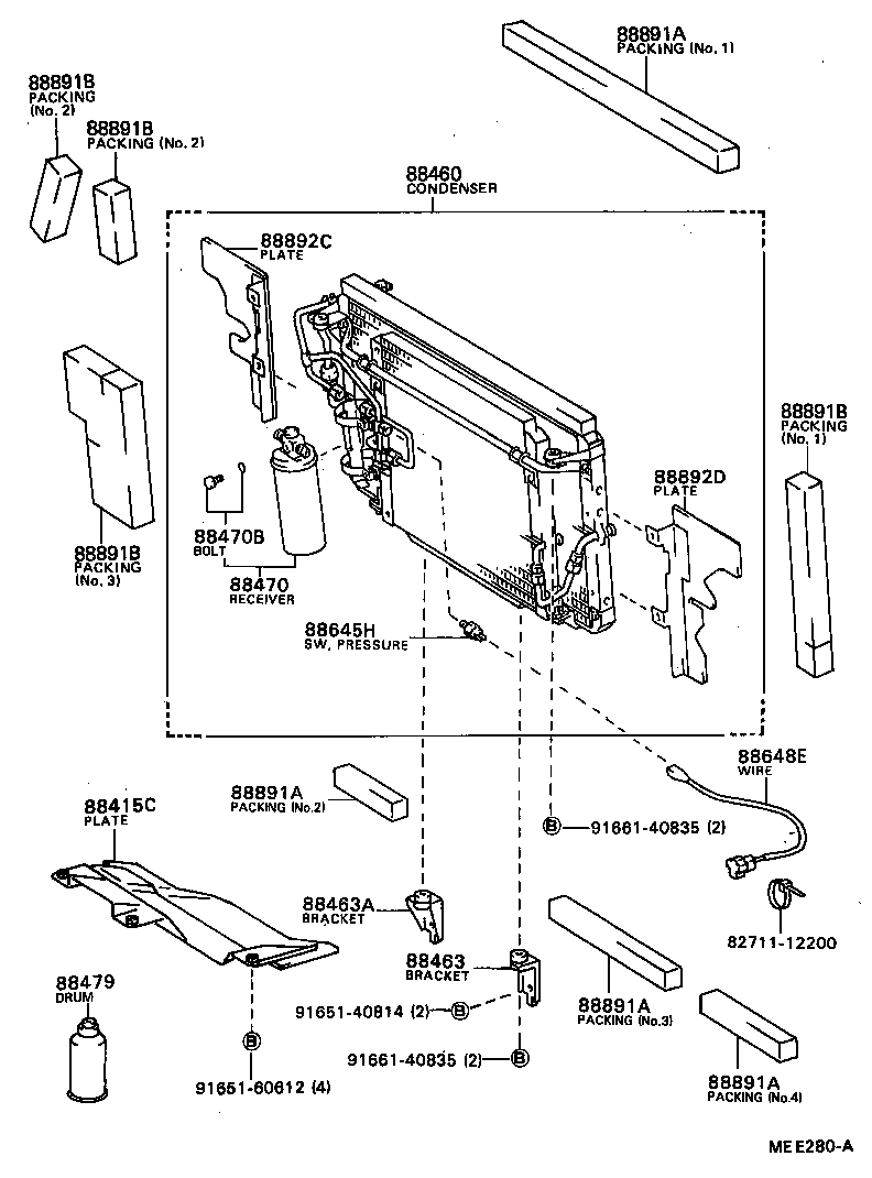 88550-87002 MOTOR ASSY, BLOWER (FOR CONDENSER) product image