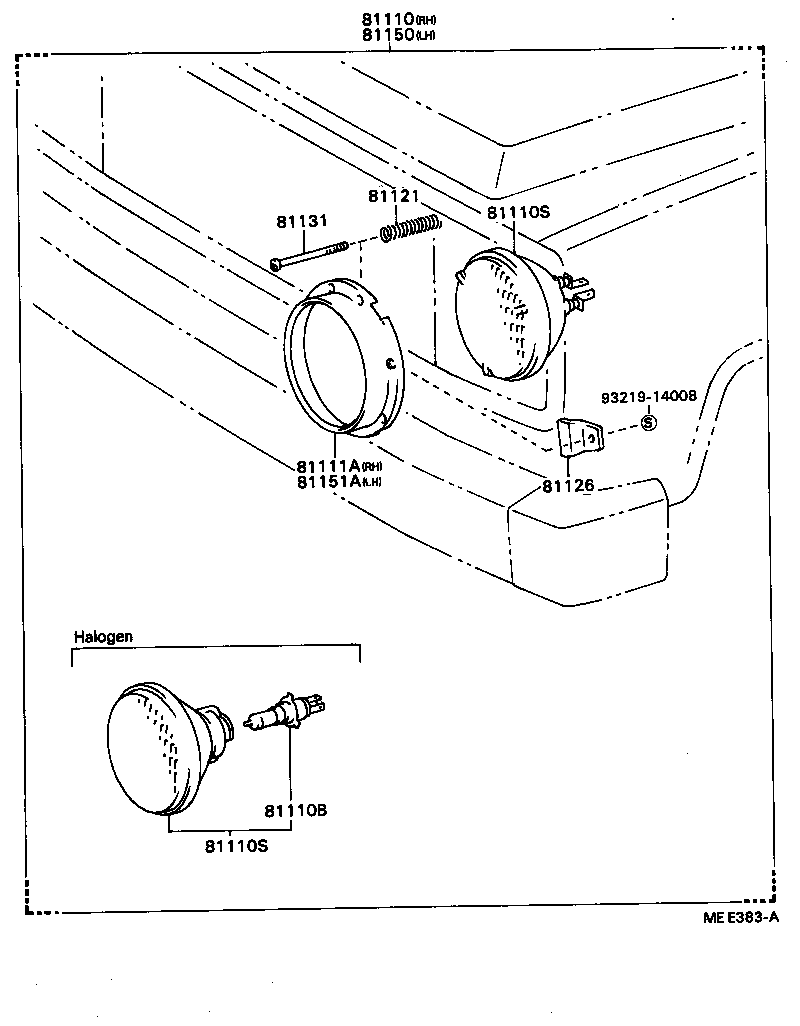 81110-87696 HEADLAMP ASSY, RH product image