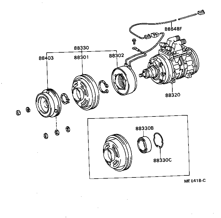 88320-60211 COMPRESSOR ASSY, COOLER product image