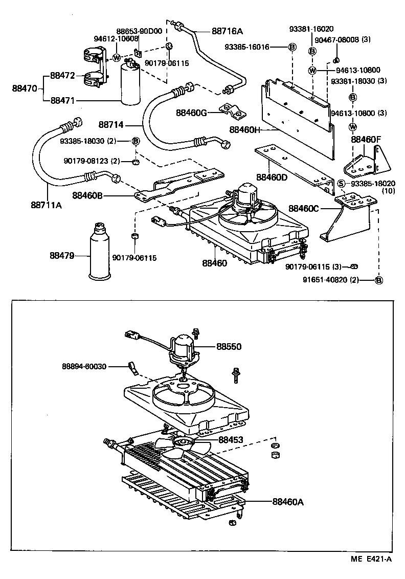 88409-90D04 BRACKET, COOLER CONDENSER, NO.2 product image