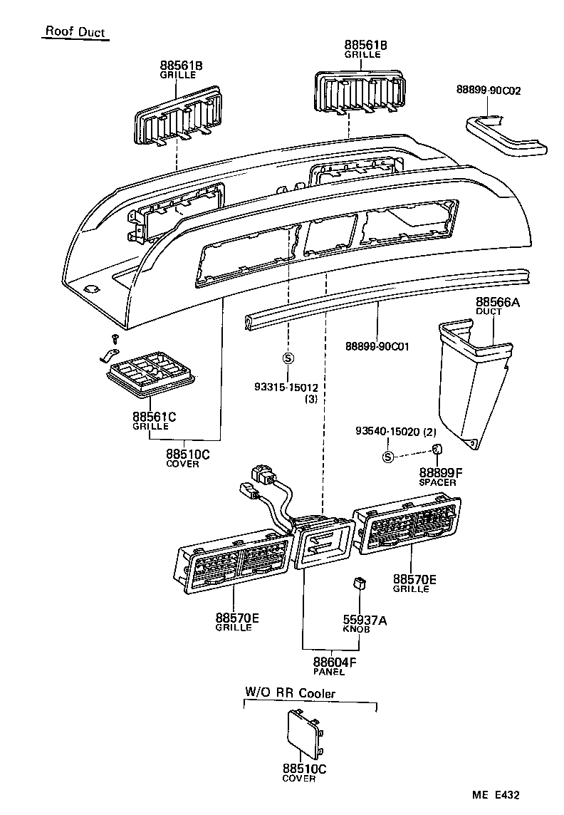 55086-95J00 DUCT SUB-ASSY, AIR, NO.1 product image