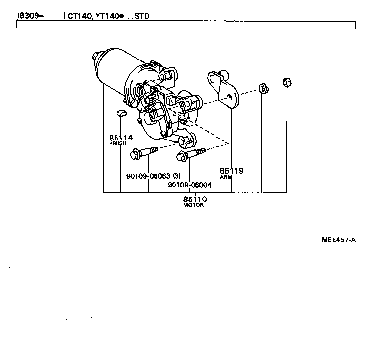 85160-20190 LINK ASSY, WINDSHIELD WIPER product image