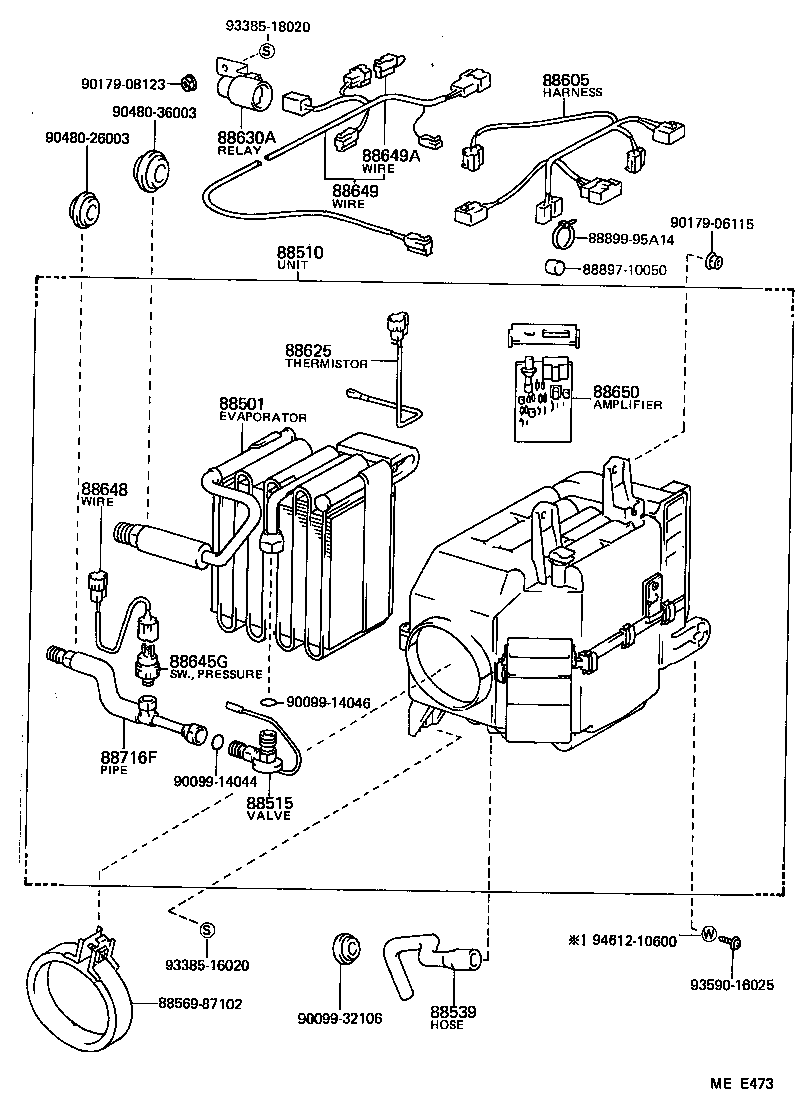 88645-22020 SWITCH, PRESSURE product image