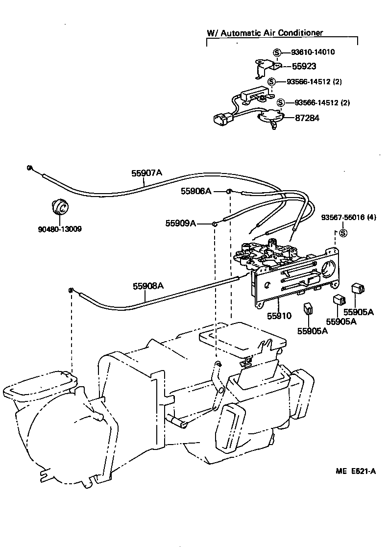 55844-17010 DUCT, AIR, SIDE NO.1 RH product image