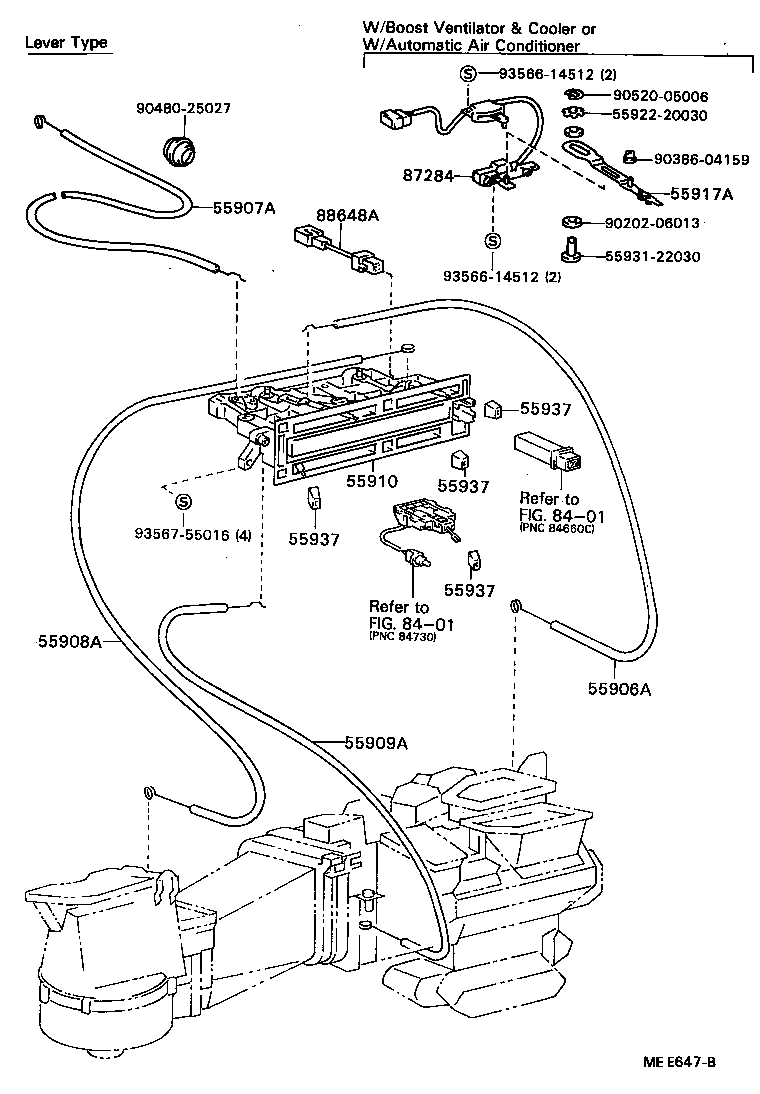 55085-22120 DUCT, AIR, SIDE NO.1 RH product image