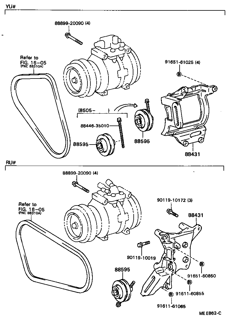 88320-36130 COMPRESSOR ASSY, COOLER product image