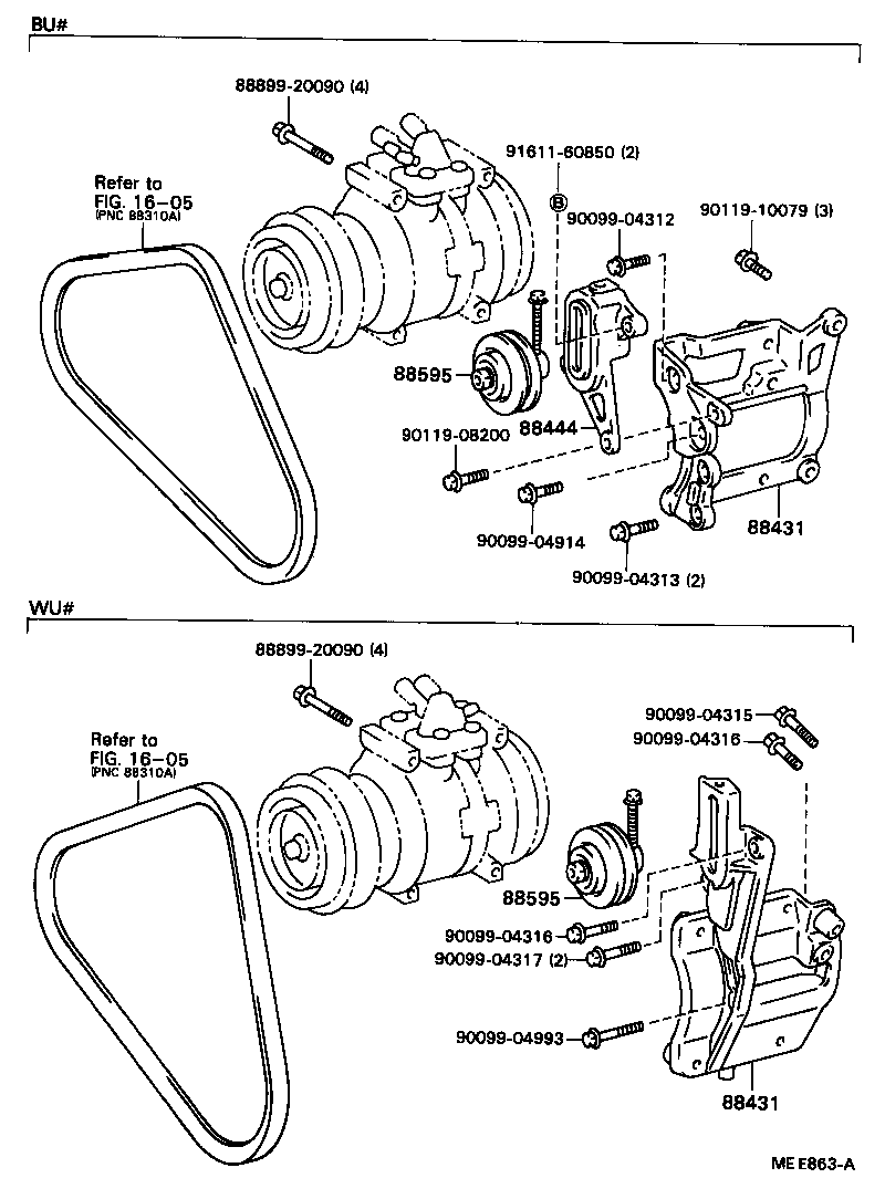 88320-36130 COMPRESSOR ASSY, COOLER product image