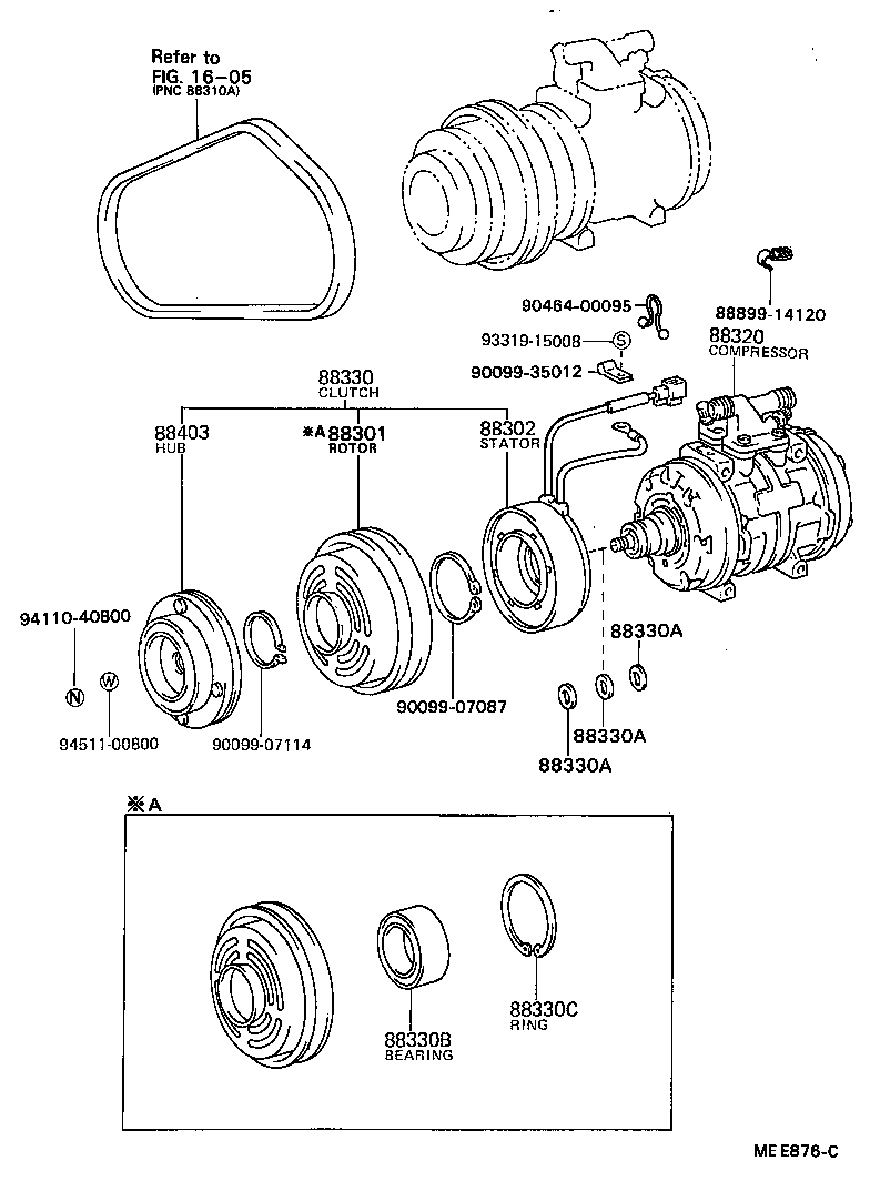 88320-22450 COMPRESSOR ASSY, COOLER product image