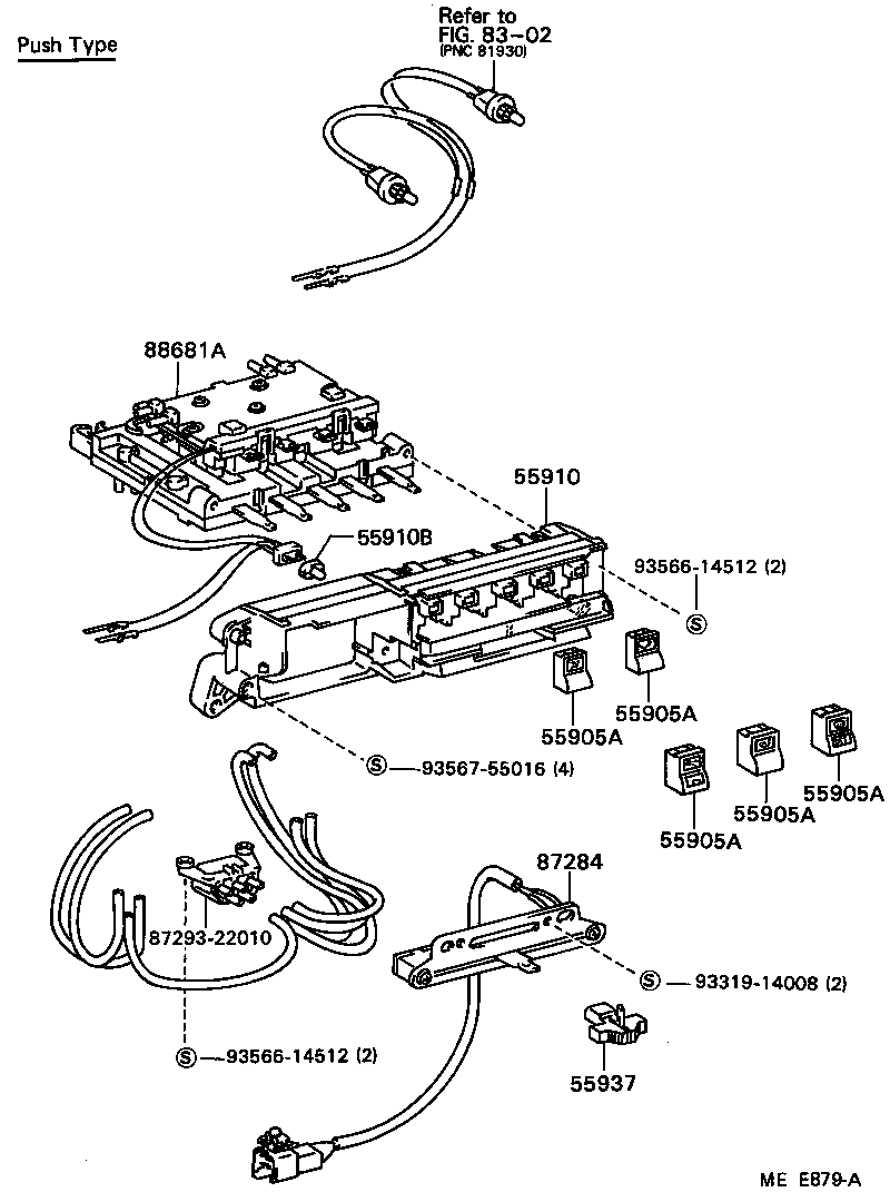 55085-22120 DUCT, AIR, SIDE NO.1 RH product image