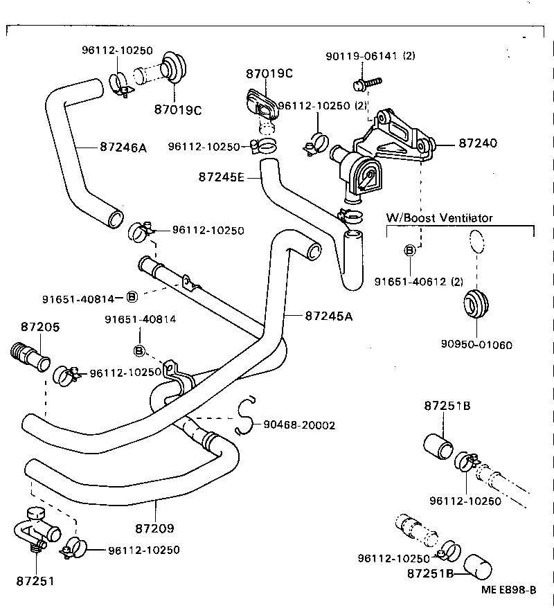 90404-54023 JOINT OR UNION, WATER HOSE THROUGH product image