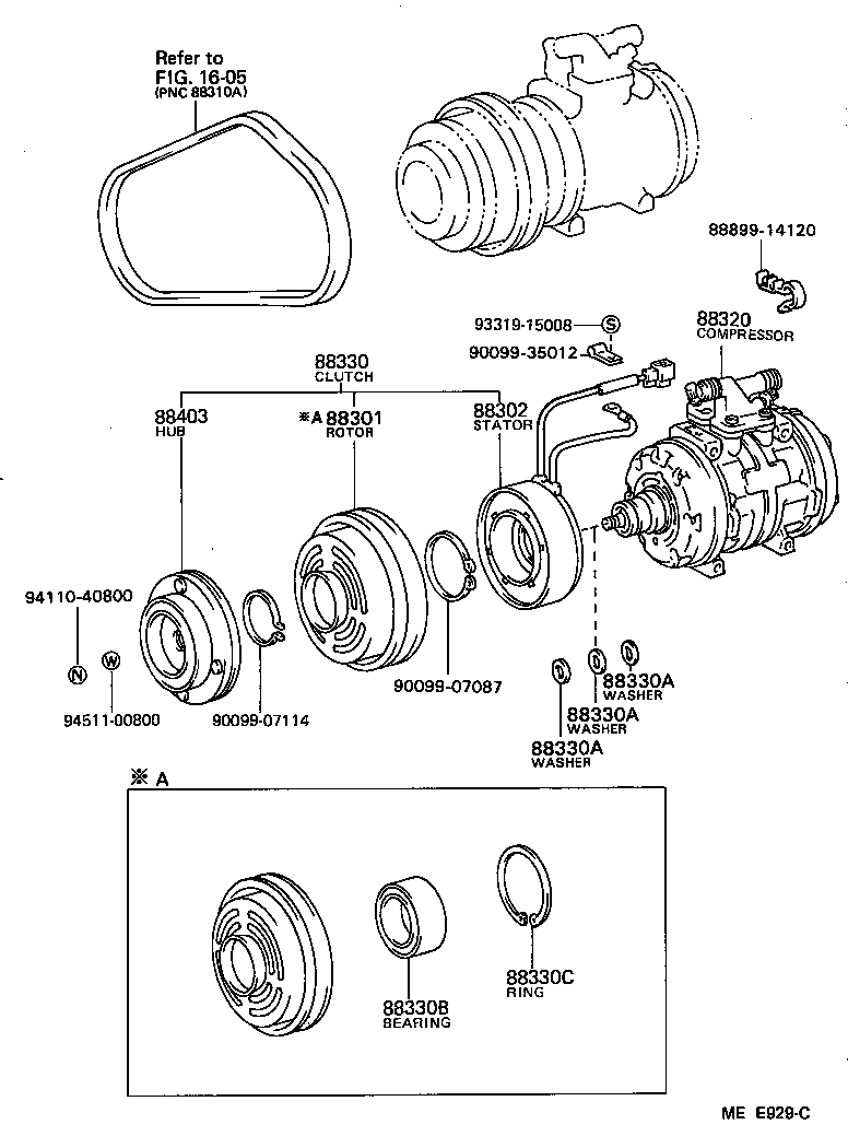 88320-22380 COMPRESSOR ASSY, COOLER product image