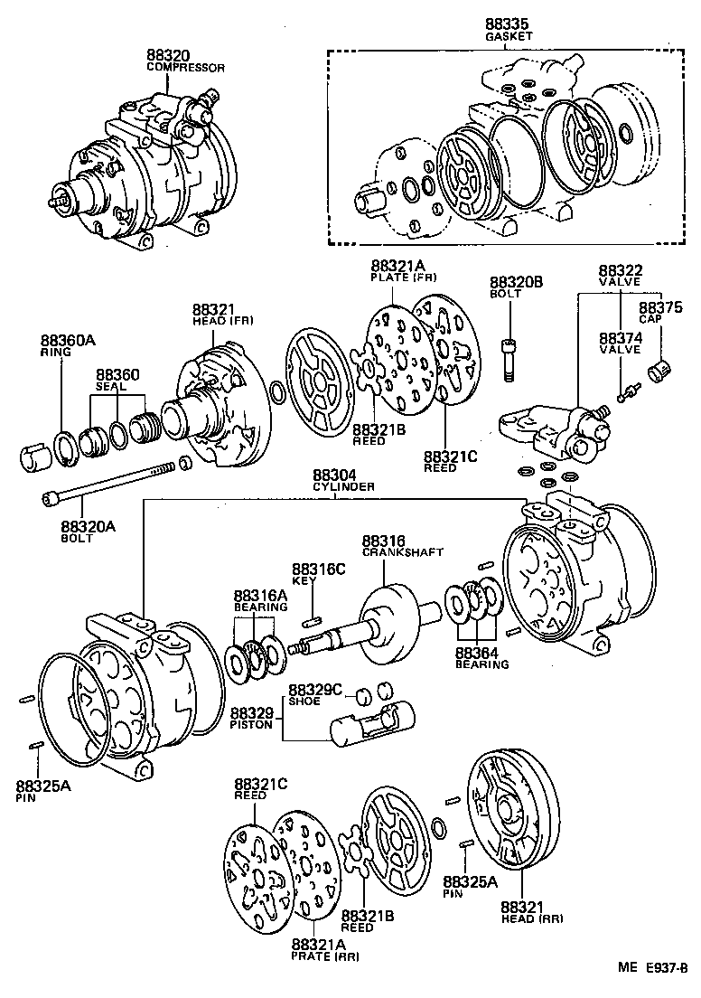 88320-22450 COMPRESSOR ASSY, COOLER product image