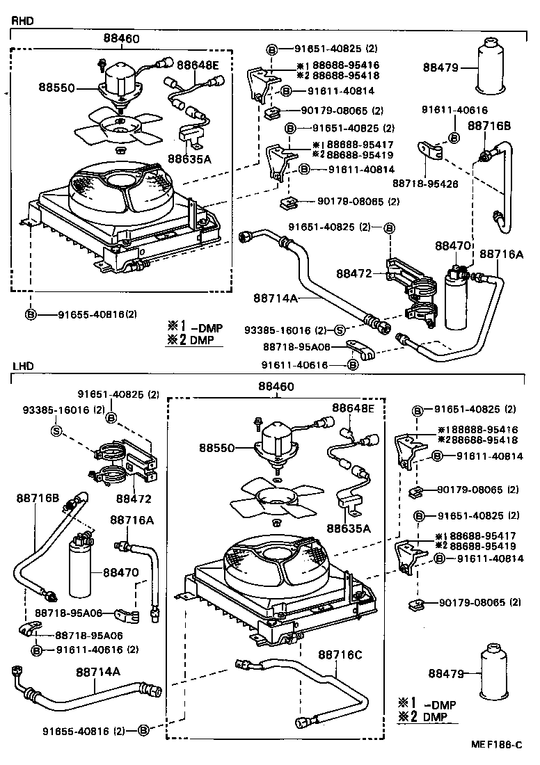 88460-95413 CONDENSER ASSY, COOLER product image