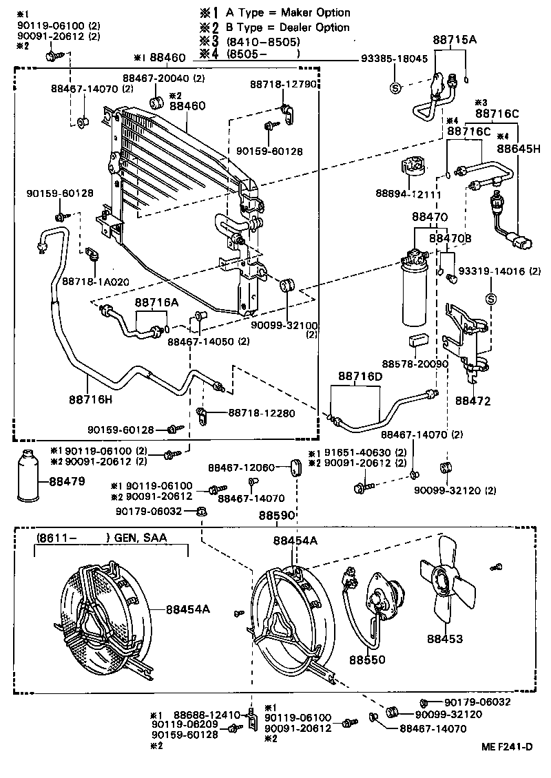 88453-32020 FAN, COOLING (FOR CONDENSER) product image