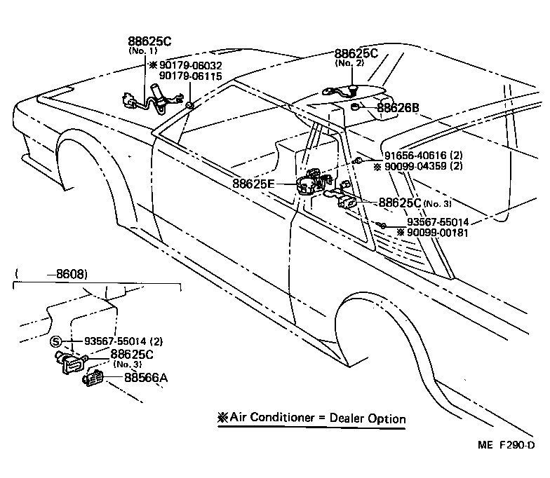 55844-17010 DUCT, AIR, SIDE NO.1 RH product image