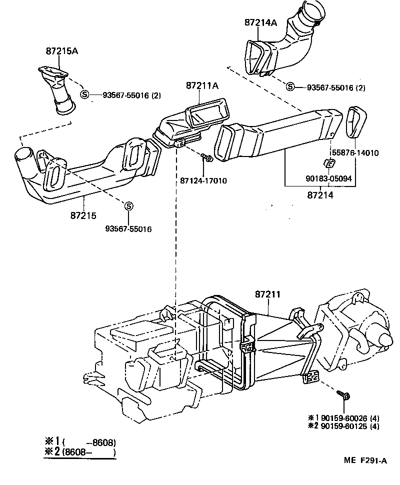 55844-17010 DUCT, AIR, SIDE NO.1 RH product image