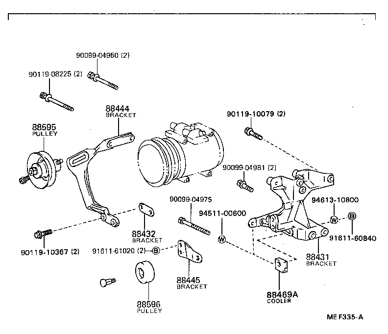 88320-22450 COMPRESSOR ASSY, COOLER product image