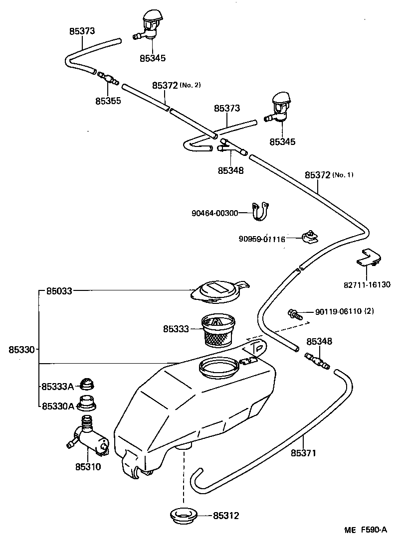 85331-17030 JAR ASSY, WINDSHIELD WASHER product image