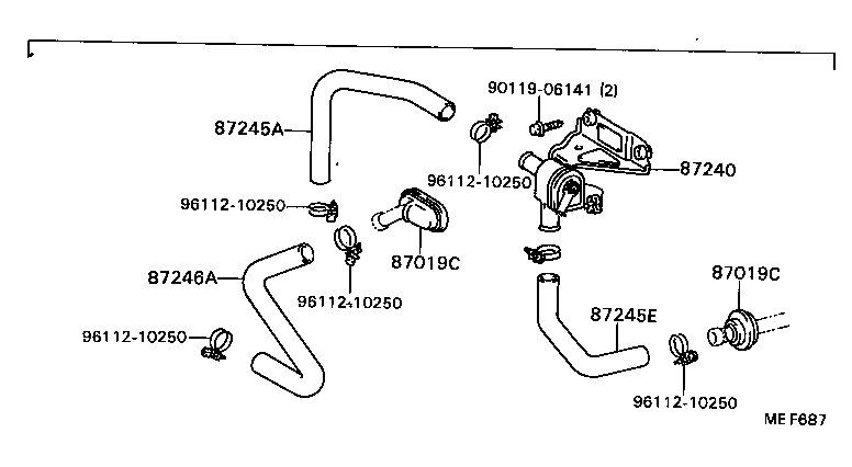90404-54023 JOINT OR UNION, WATER HOSE THROUGH product image
