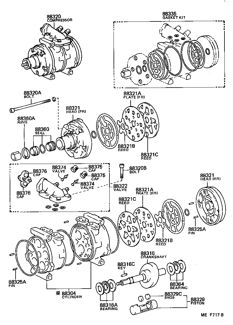 88320-60160 COMPRESSOR ASSY, COOLER product image