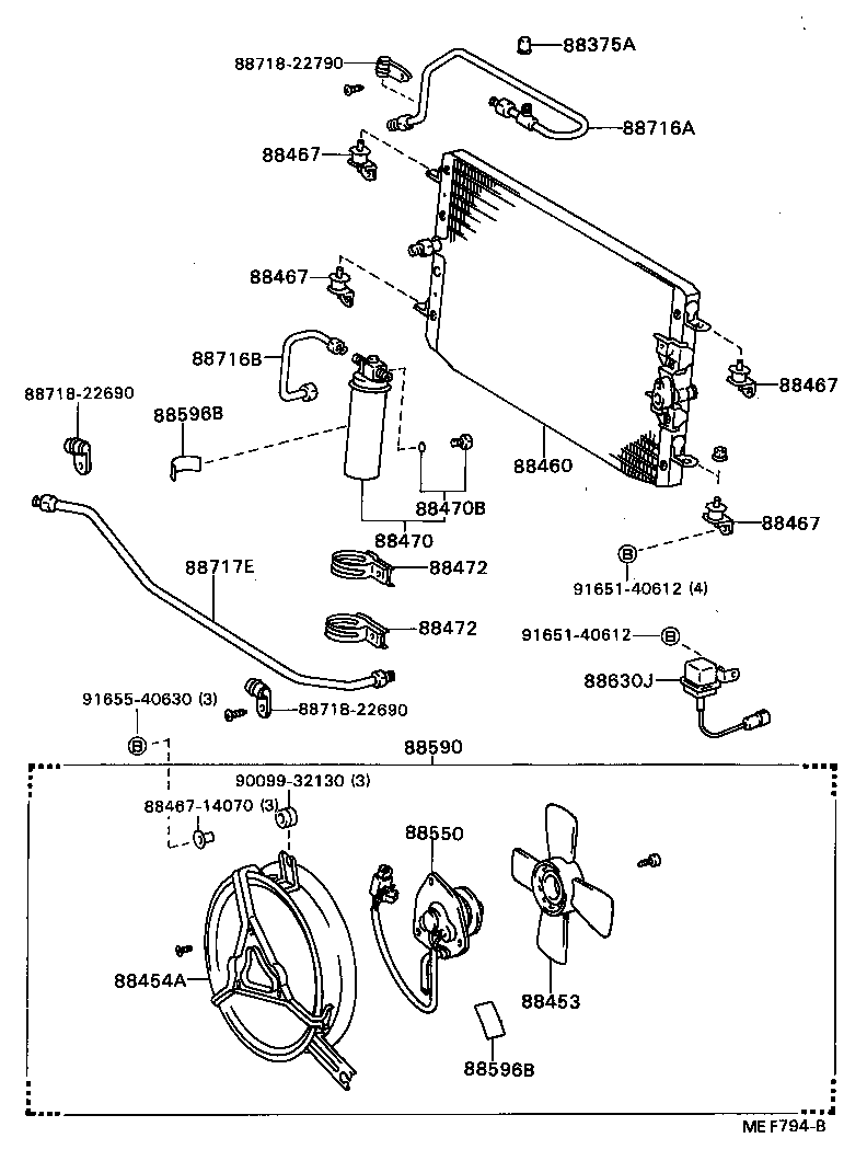88470-22010 RECEIVER & DRYER ASSY, COOLER product image