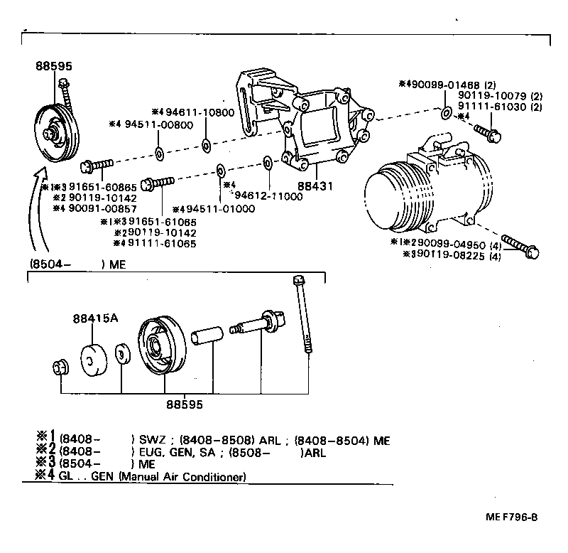 88320-22450 COMPRESSOR ASSY, COOLER product image