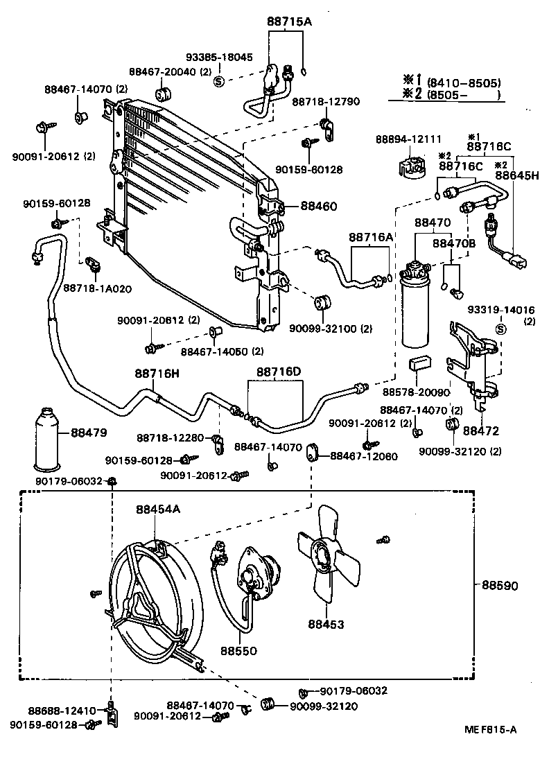 88453-32020 FAN, COOLING (FOR CONDENSER) product image
