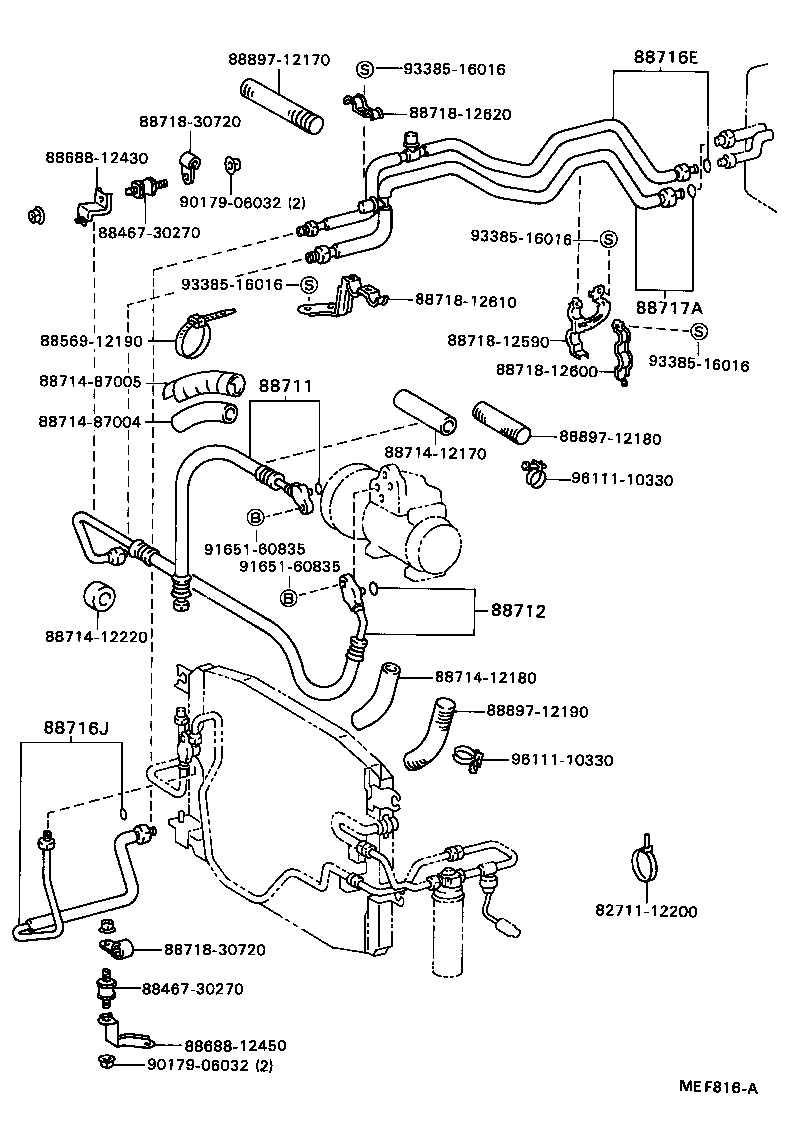 88453-32020 FAN, COOLING (FOR CONDENSER) product image