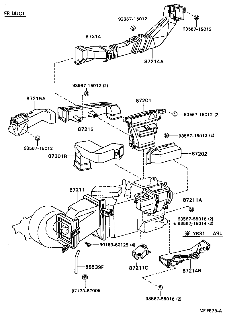 55086-28030 DUCT SUB-ASSY, AIR, NO.1 product image