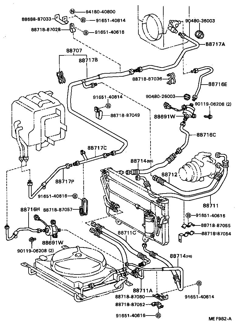 88550-87002 MOTOR ASSY, BLOWER (FOR CONDENSER) product image