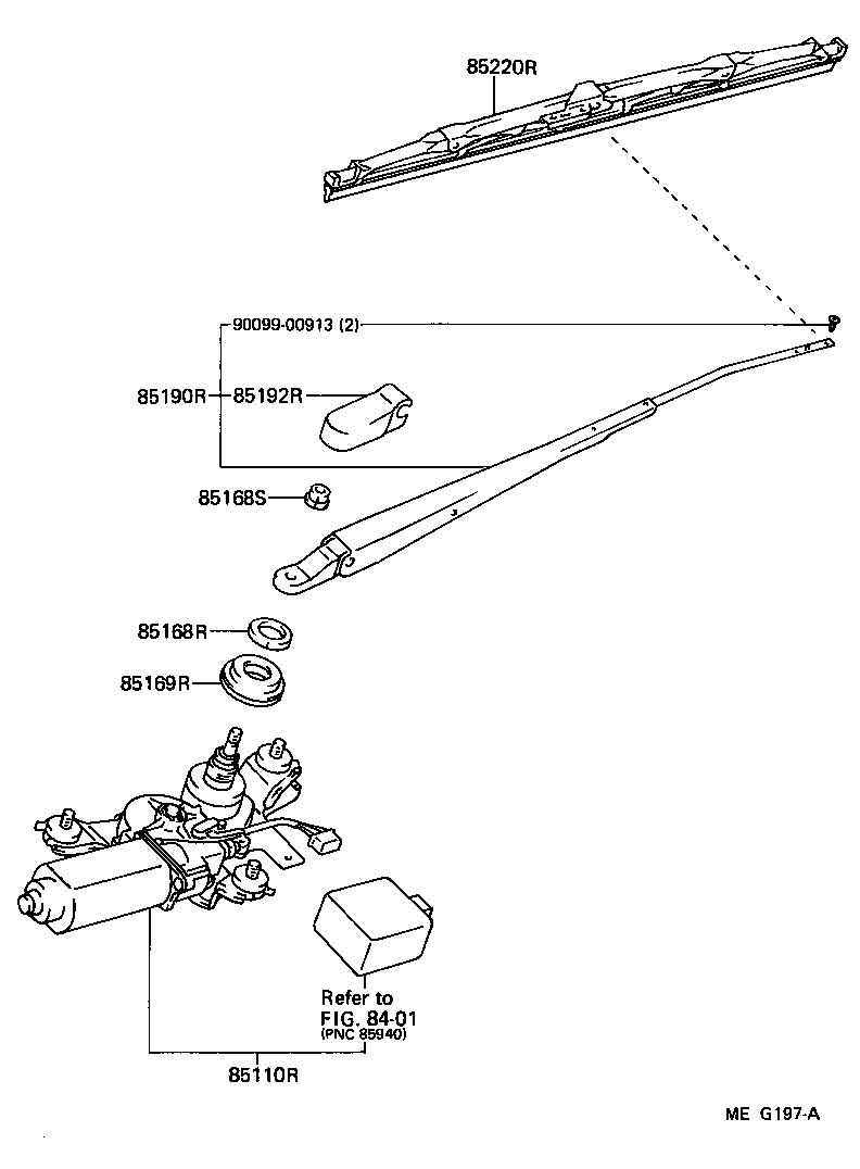 85179-20280 WASHER, REAR WIPER LINK PIVOT, NO.1 product image