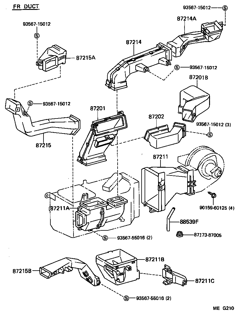 55086-28030 DUCT SUB-ASSY, AIR, NO.1 product image