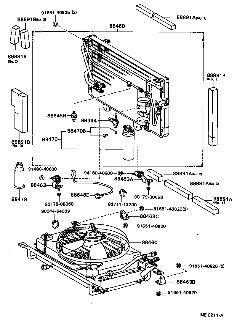 88550-87002 MOTOR ASSY, BLOWER (FOR CONDENSER) product image