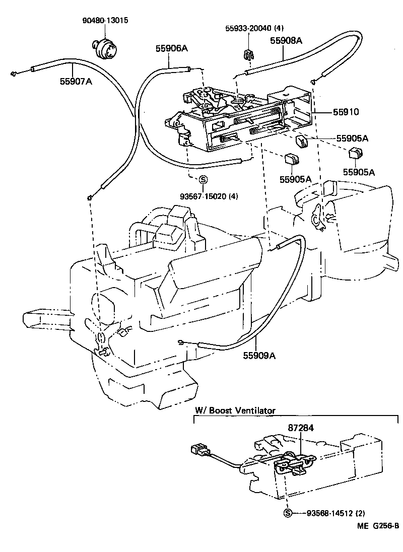 55086-20060 DUCT, AIR, SIDE NO.1 RH product image
