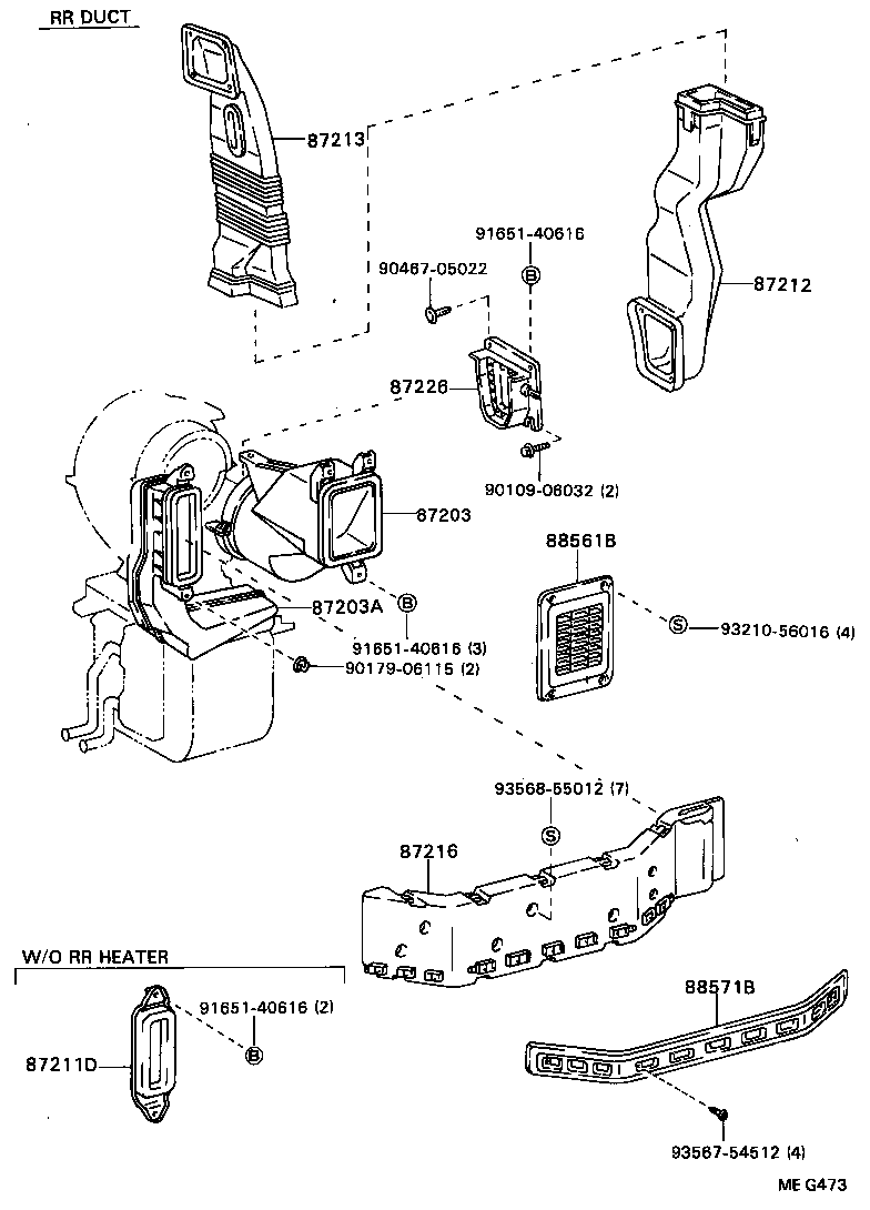 55086-28030 DUCT SUB-ASSY, AIR, NO.1 product image