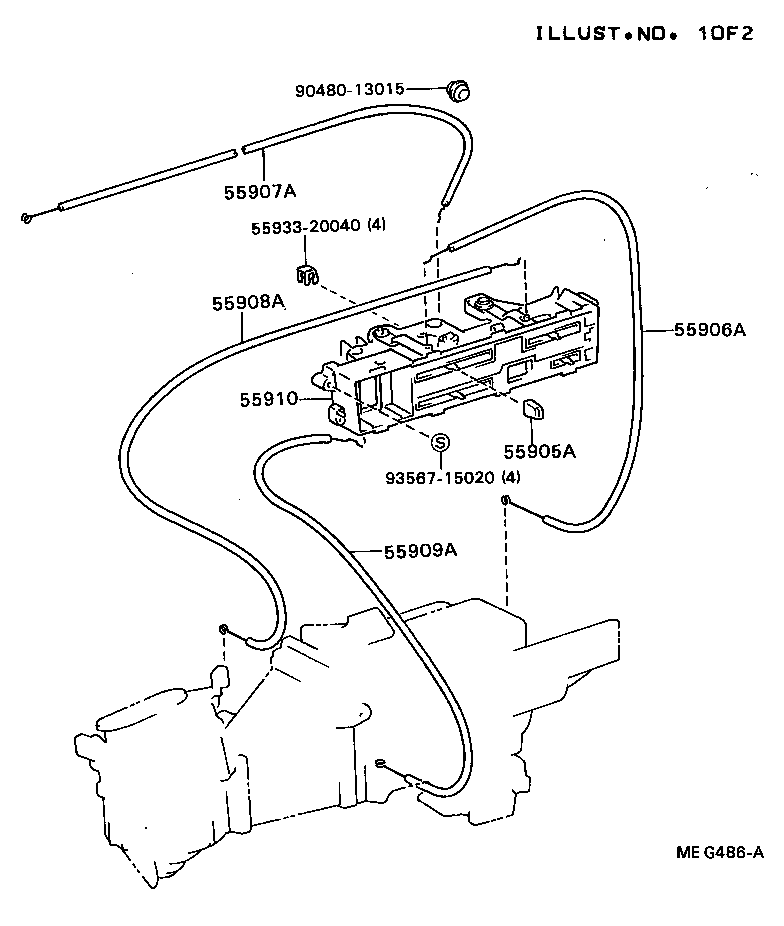 55086-20050 DUCT, AIR, SIDE NO.1 LH product image