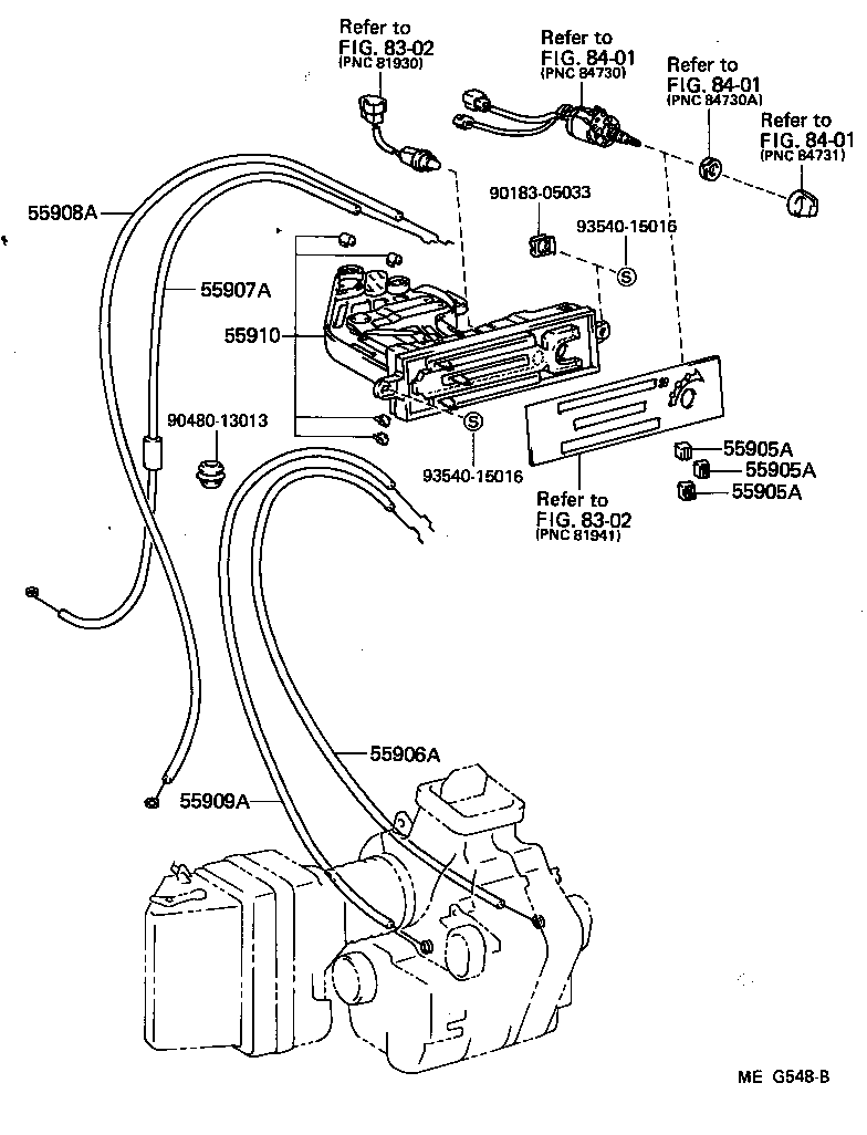 55083-95700 DUCT, AIR, SIDE NO.2 LH product image
