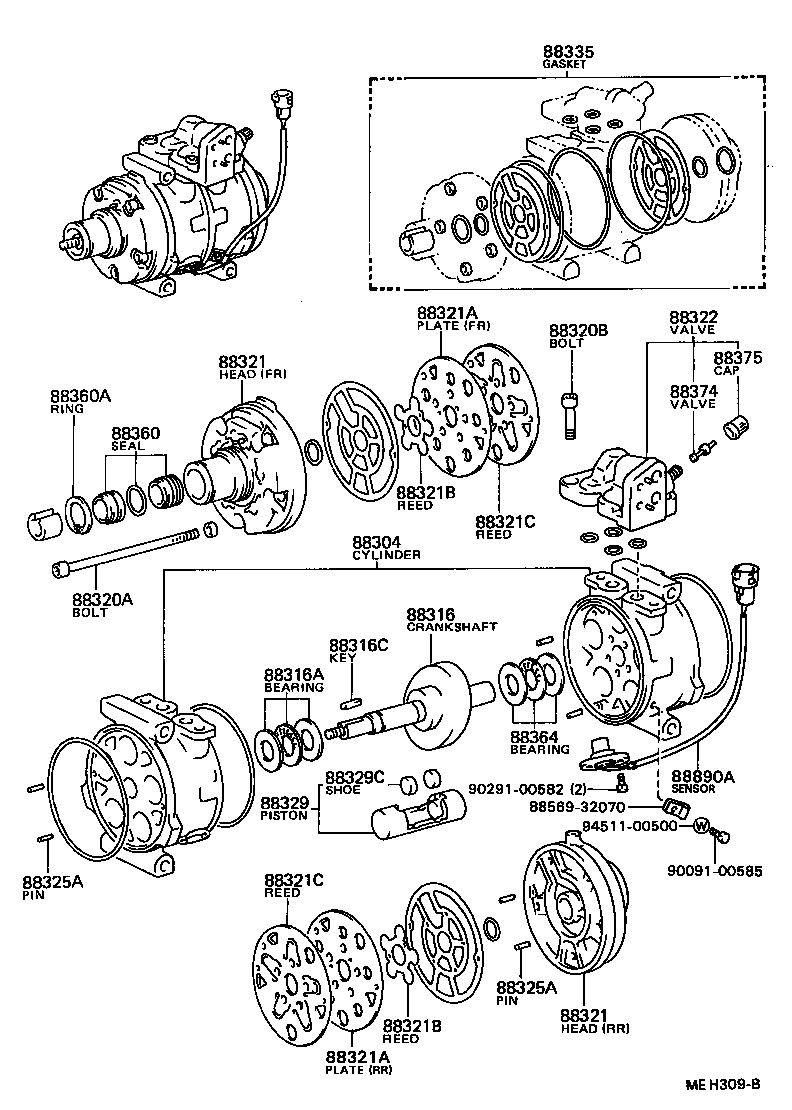 88320-20440 COMPRESSOR ASSY, COOLER product image