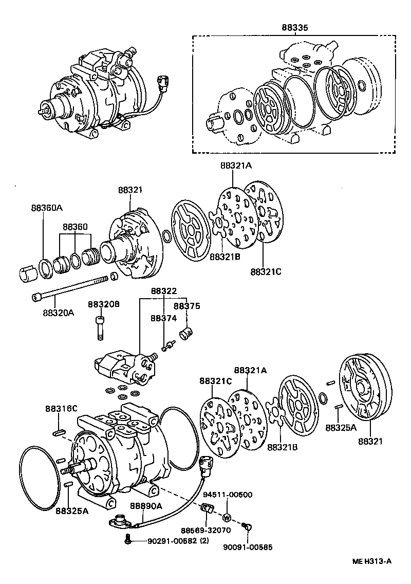 88320-20440 COMPRESSOR ASSY, COOLER product image