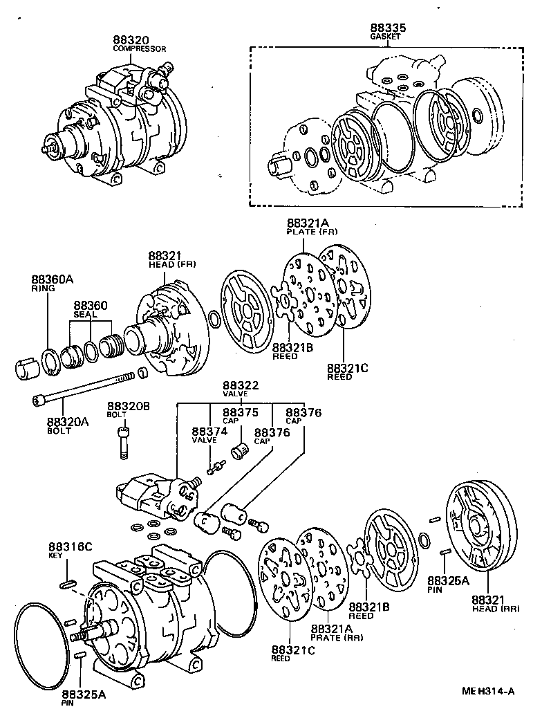 88320-22450 COMPRESSOR ASSY, COOLER product image
