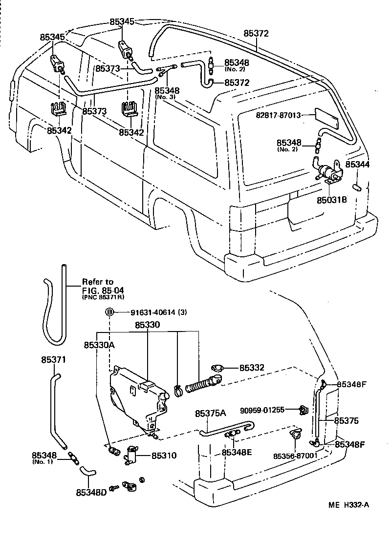 85331-95700 JAR ASSY, WINDSHIELD WASHER product image