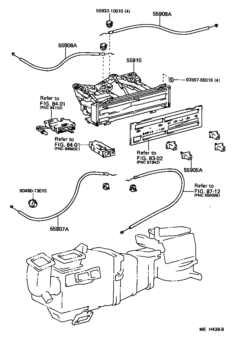 55084-32050 DUCT, AIR, SIDE NO.1 LH product image