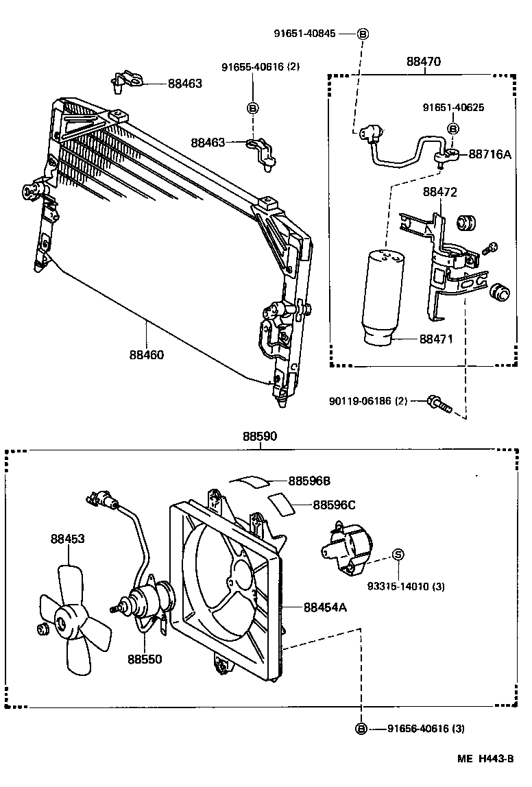 88550-32070 MOTOR ASSY, BLOWER (FOR CONDENSER) product image
