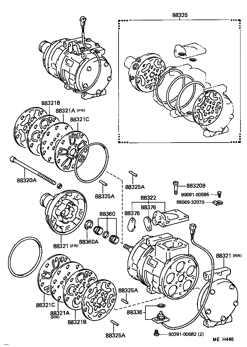 88320-32110 COMPRESSOR ASSY, COOLER product image