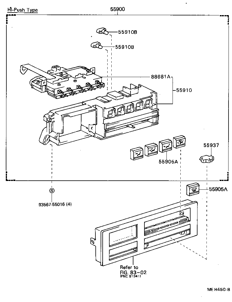 55085-22120 DUCT, AIR, SIDE NO.1 RH product image