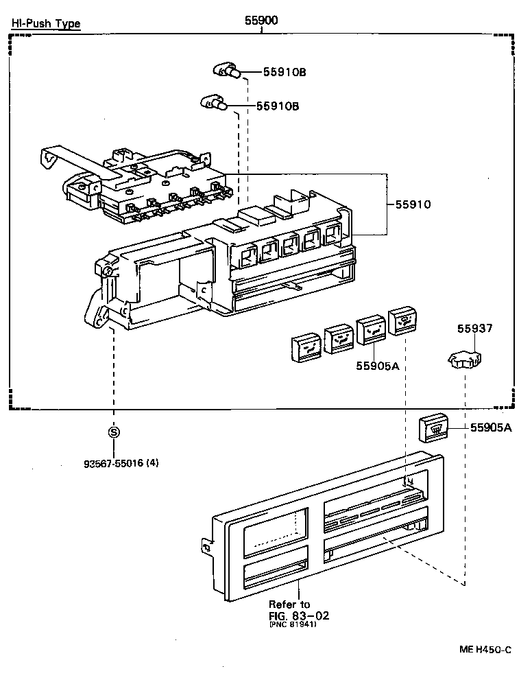 55085-22090 DUCT, AIR, SIDE NO.1 RH product image