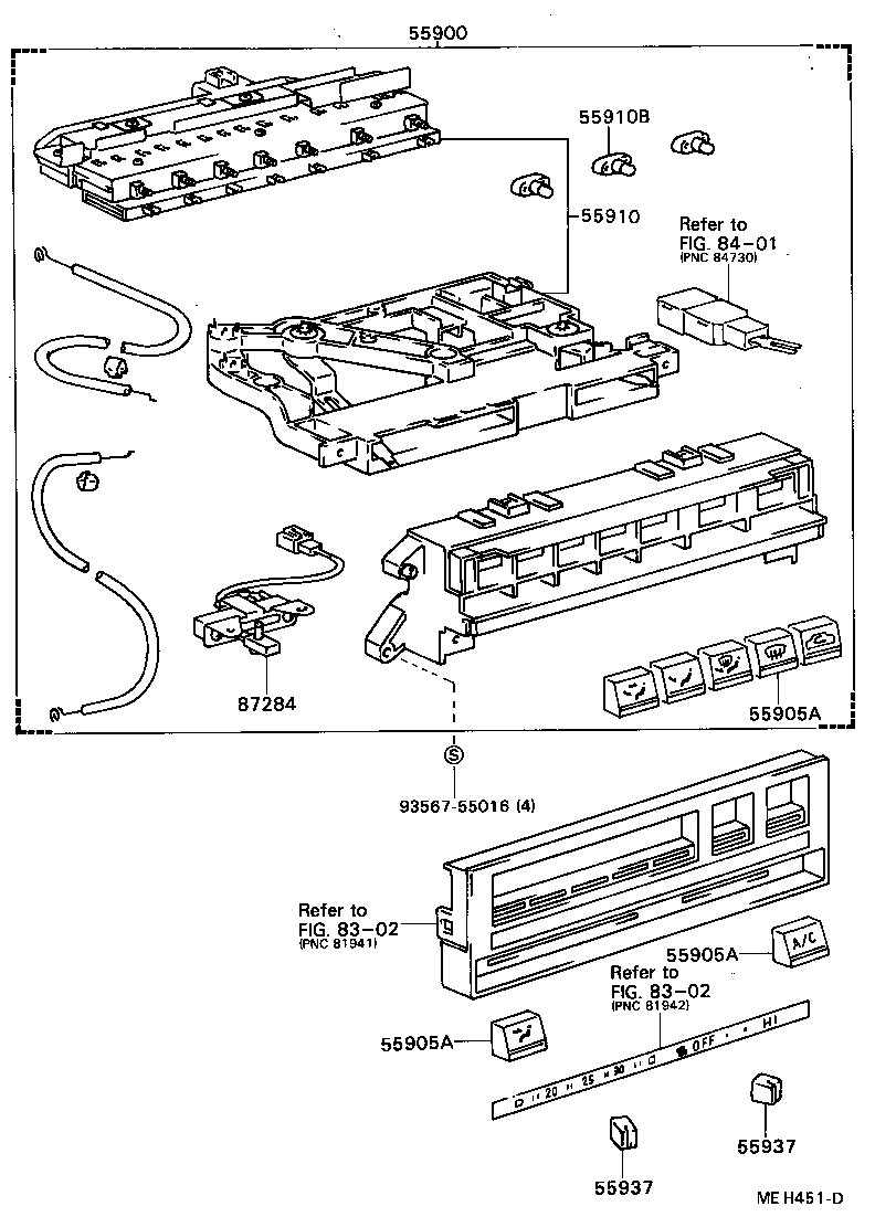 55085-22120 DUCT, AIR, SIDE NO.1 RH product image