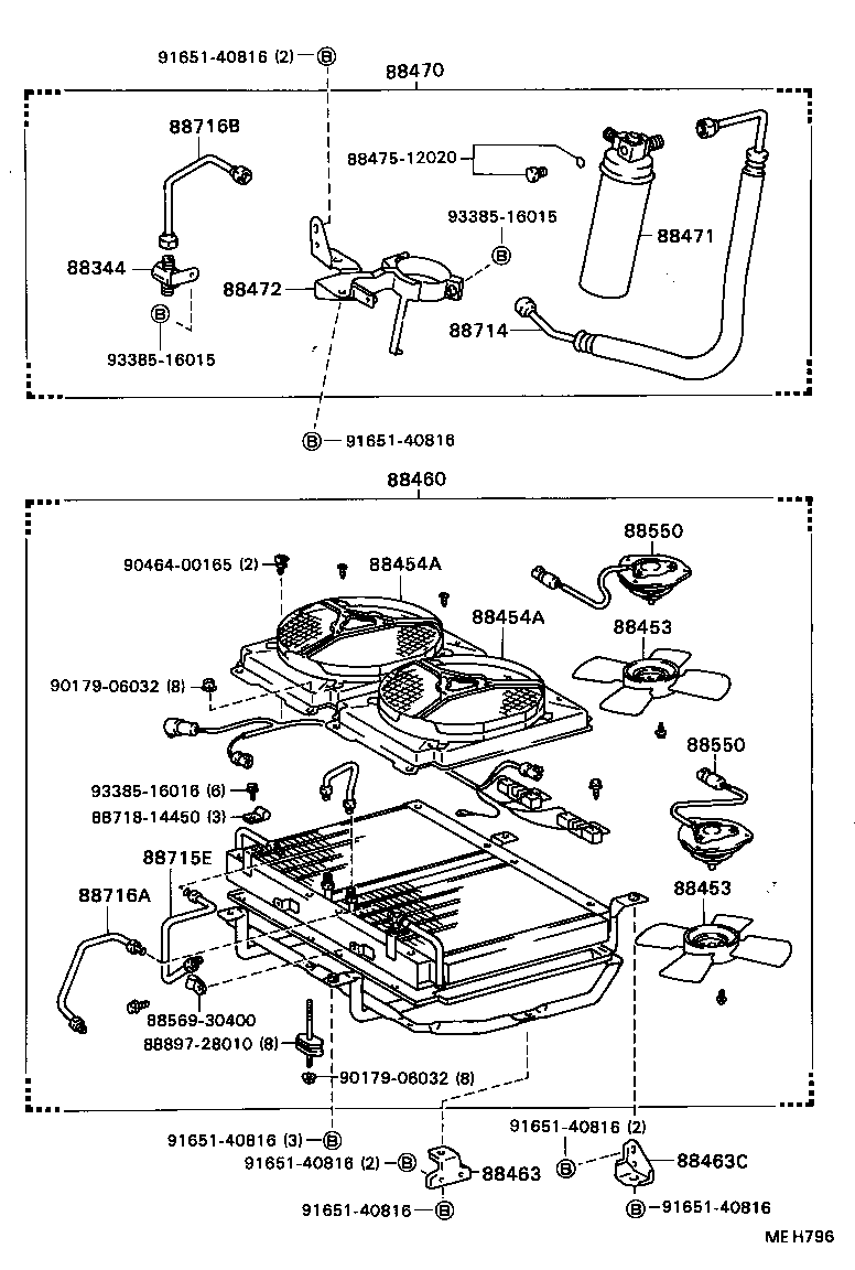88550-87002 MOTOR ASSY, BLOWER (FOR CONDENSER) product image