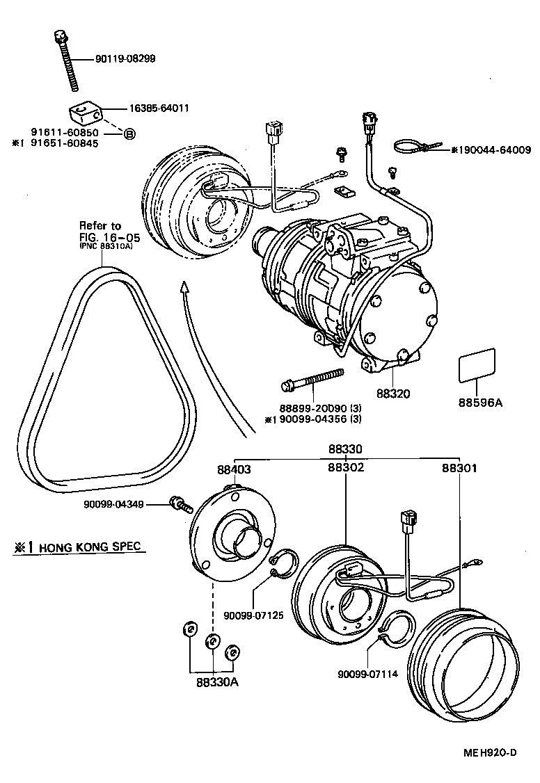 88320-32110 COMPRESSOR ASSY, COOLER product image